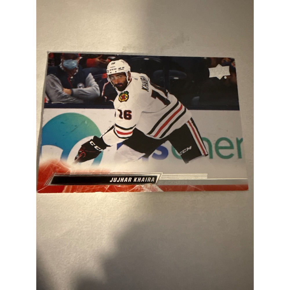 2022-23 Upper Deck Series 1 Jujhar Khaira #39 Chicago Blackhawks Hockey Card